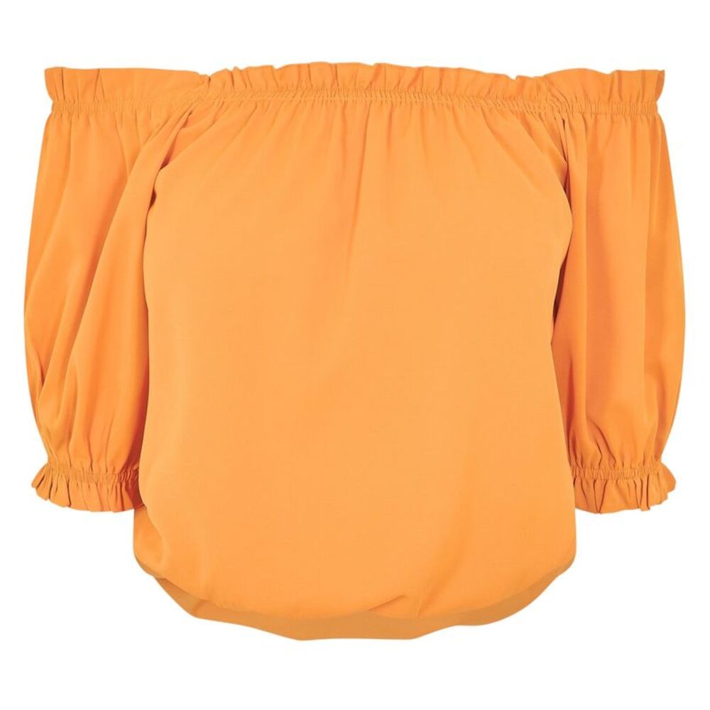 AX Paris Womens/Ladies Frill Detail Off-the- Top / Orange